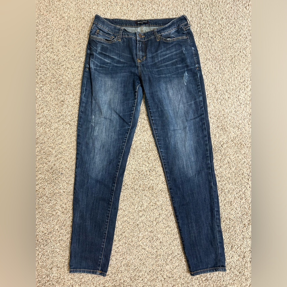 Dear John Joyrich Skinny Jeans Woodnote Size 29 Women's Dark Blue Cotton Spandex